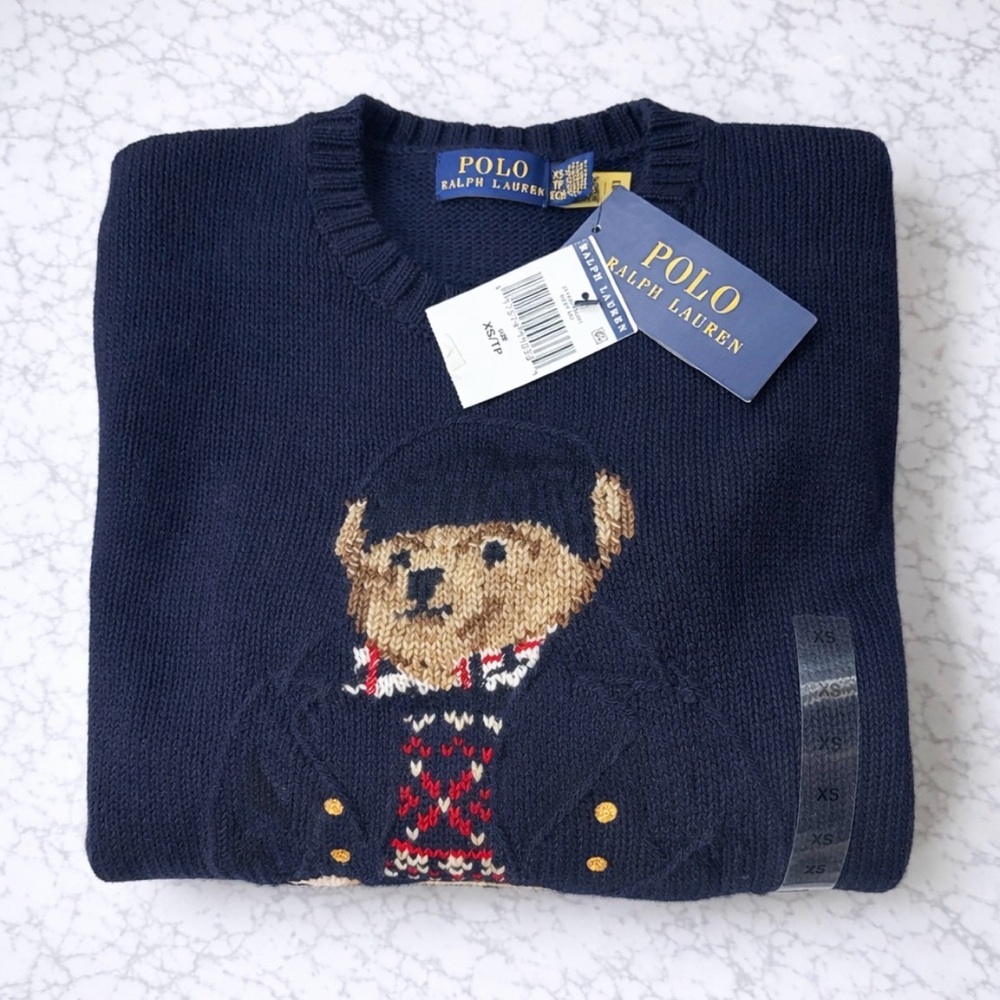 NWT Polo Ralph Lauren Polo Bear Sweater XS AUTHENTIC
